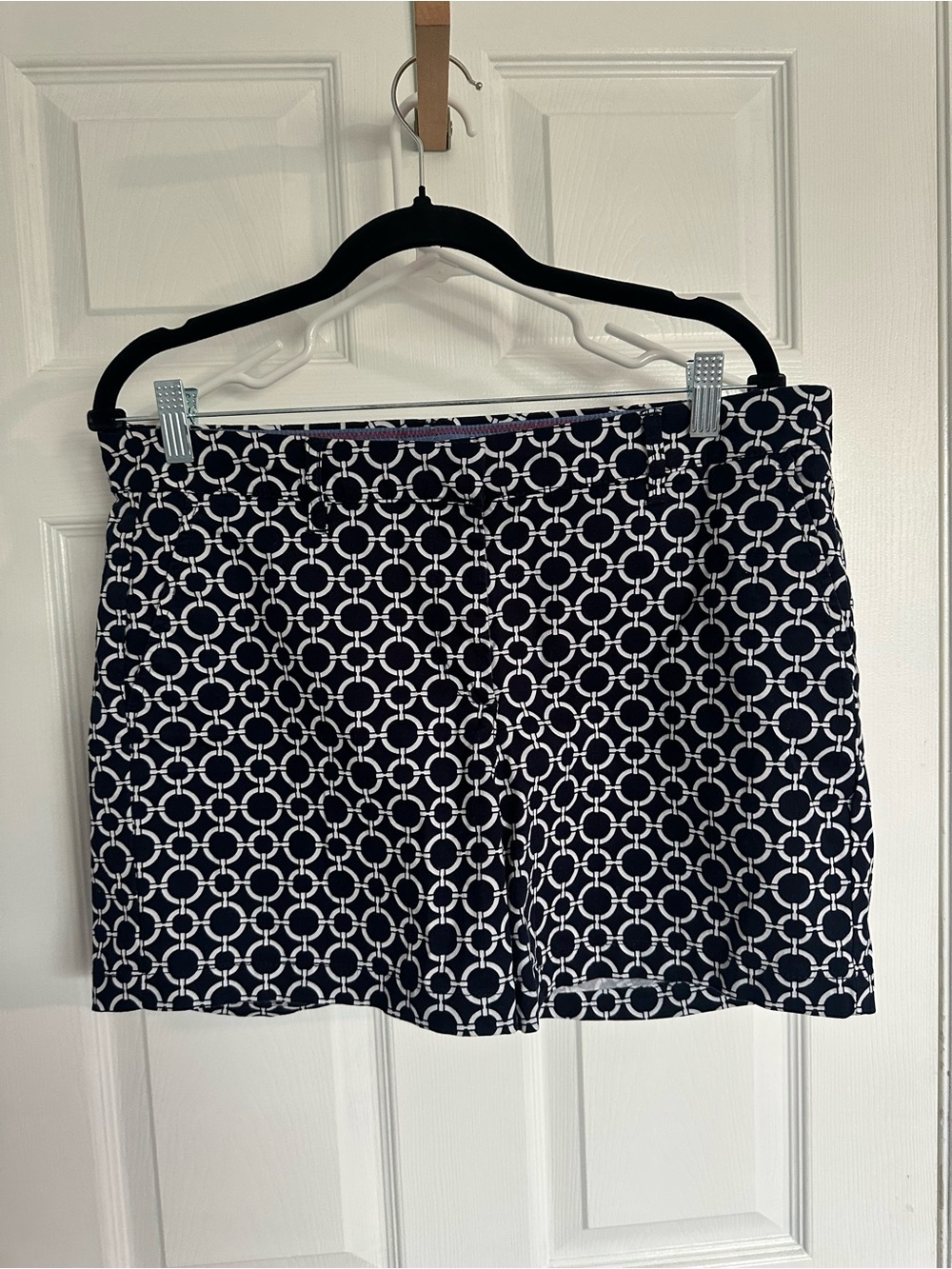 Nautica Navy & White Circular Pattern Shorts
